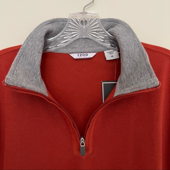 IZOD 1/4 Zip Pullover. NWT - Picture 5 of 9